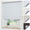 Liedeco® Rollo, Fenster Rollo, Spring-Rollo Mittelzugrollo / 202 x 180 cm (Breite x Höhe), weiß/Thermo-Beschichtung, Verdunkelnd, Blickdicht/Breiten 60-200 cm/Variable Montage möglich