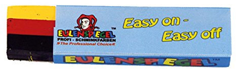 Eulenspiegel 626009 - Fun-Stick Deutschland, schwarz, rot, gelb, Schminkstift, WM, EM, Fan-Artikel