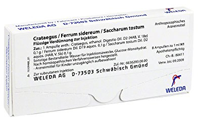 CRATAEGUS/FERRUM sidereum/Saccharum tostum Amp. 8 ml Ampullen