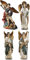 Archangel Saint St Michael Gabriel Uriel Raphael Figurines 4 Piece Statue SET Chapel Decoration by Religious Gifts