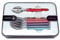 Laguiole Évolution - Coffret de 6 cuillères à café en acier inoxydable - Petites cuillères manche en ABS couleurs panachées multicolores - Set de couverts de table
