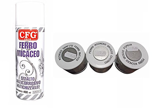 CFG – Spray 400 ml Nagellack Metalle Korrosionsschutz Antichizzante Farbe Grau Schmiede