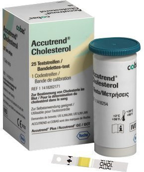 Accutrend - Cholesterol strips (25pcs) by Roche Diagnostics