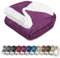 Gräfenstayn® Dicke Kuscheldecke flauschig & super weich - warme Sherpa-Fleecedecke in Lammfell-Optik als Wohndecke, Tagesdecke & Sofadecke - Überwurf Decke Sofa & Couch (Lila 240x220)