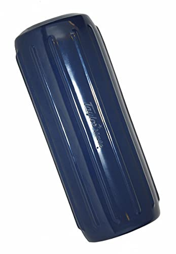TaylorMade Products 571025 Big B Inflatable Vinyl Boat Fender with Center Rope Tube 6 inch x 15 inch, Navy Blue