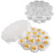 Chef Buddy Deviled Ei Trays mit Snap On Deckel, 2er Set