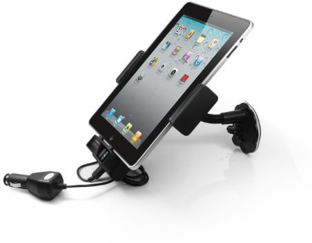 Technaxx FM-Transmitter mit Autohalterung und Freisprecheinrichtung (OLED Display, Bluetooth, USB Slot, 3,5 mm Klinkenanschluss) schwarz