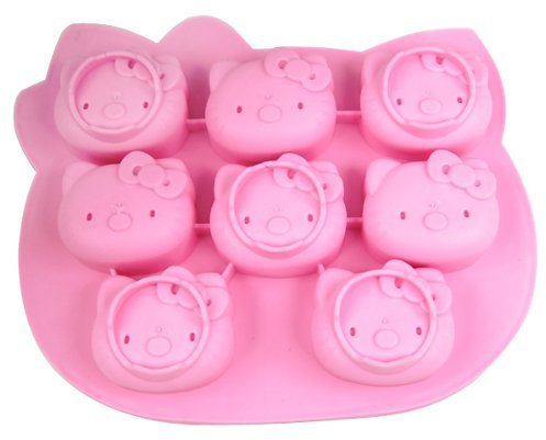 Kitty Ice Cube Tray Cute Ice Mold (Pink) by Hello Kitty
