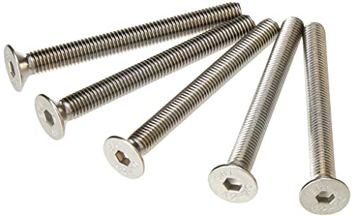 AHCA2 Stainless Steel Socket Countersunk Screw Allen Key Bolts M8 8mm x 80mm (Pack of 5)