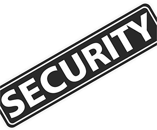 Magnetschild Magnettafel Schild Security 300x70 mm 0,9 mm stark haftend runde Kanten