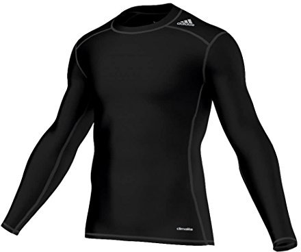 Adidas Men's Tech Fit Base Long Sleeve T-Shirt, Black, Medium