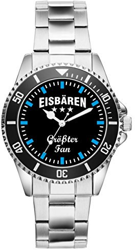 KIESENBERG Eisbären Eishockey EHC Geschenk Artikel Idee Fan Uhr 2308