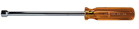 Klein Tools S818M 1/4 Zoll Magnet-Steckschlüssel, super langer Schraubendreher mit 45,7 cm Hohlschaft und Komfortgriff