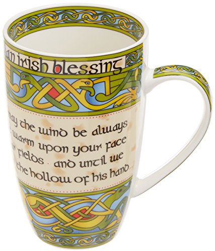 Royal Tara Irish Weave Keramikbecher Kaffee Tee Tasse Becher mit Irischer Segen Design | Irland Home Küche Zubehör Geschenke Souvenirs Trinkgeschirr
