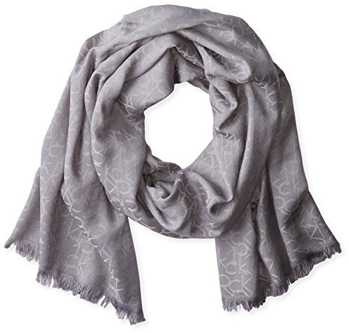 Calvin Klein Damen Pashmina Schal, grey heather, Einheitsgröße