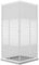 Idralite Mampara de Ducha Rectangular 80x100 CM H185 Blanco Vidrio Serigrafiado Mod. Blanc