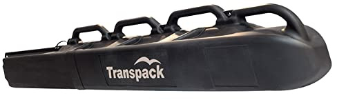 TRANSPACK 7005-01 Skitasche aus hartem Polyethylen mit hoher Dichte, geformte Griffe und robuste Räder mit niedrigem Profil, verstellbar von 114 cm bis 208 cm