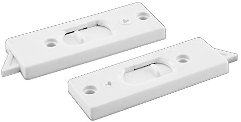 Prime-Line F 2801 2-5/16 In., White Plastic, Spring-Loaded Tilt Latch (1 Pair)