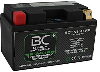 BC Lithium Batteries BCTX14H-FP Batterie Moto au Lithium Fer Phosphate LiFePO4