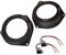 Sound-way Spacer rings adapters and harness kit for 4 inch / 100 mm speakers compatible with Lancia, Alfa Romeo, Vauxhall, Fiat, Peugeot, Citroen