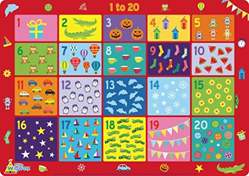 Little Wigwam 1 to 20 Placemat Multicolour