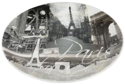 Nuova R2S 2 Porzellan Teller Motiv Paris - Easy Life