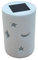 Solar-Windlicht mit wechselnden Lichtfarben, Keramik weiß, D: 10 cm, H: 14,5 cm, IP44, Garten-Tisch-Boden-Party-Treppen-Balkon-Terrassen-Dekorations-Stimmungs-Leuchte-Lampe-Laterne