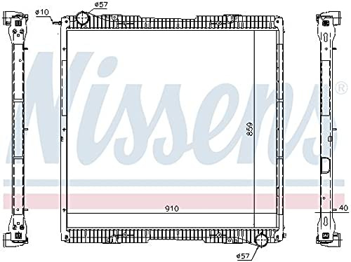 NISSENS 67292 Kühler Motorkühlung Kühler Wasserkühler Motorkühler für SCANIA G I 1776026 570349