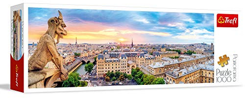 Trefl TR29029 Blick von der Kathedrale Notre-Dame 1000 Teile, Panorama, Premium Quality, für Erwachsene und Kinder ab 12 Jahren Puzzle, Farbig
