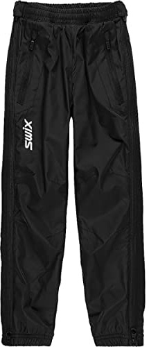 Swix Boys' Winter Cross Country Skiing UniversalX Black Pants, 8-10 Years