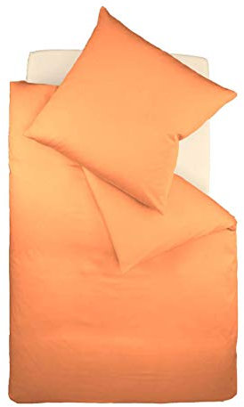 Fleuresse Colours Bettwäsche, Uni-Mako-Satin, terra, 155 x 220 cm