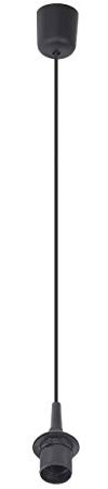Brilliant 93327/06 Cable éléctrifié pour Suspension E27 60W 0.8m, Plastique, 60 W, Noir