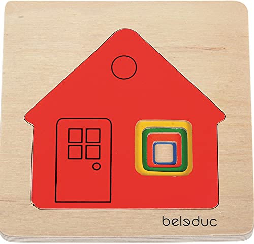 Beleduc 10141 Lagenpuzzle Häuschen