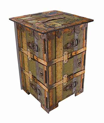 Werkhaus SH 8241 Photohocker Reisekoffer Sitzhocker mehrfarbig ca. 29,5 x 42 x 29,5 cm
