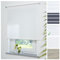 Liedeco® Rollo, Spring-, Schnapprollo / 202 x 180 cm (Breite x Höhe), Faden weiß/Stoff mit Dekor, Lichtdurchlässig, Blickdicht/viele Farben, Größen/Breiten 60-200 cm/Variable Montage möglich