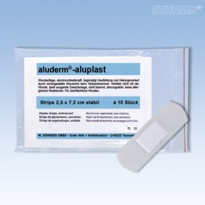 aluderm®-aluplast stabil Strips 2,5 x 7,2 cm 10 Stück