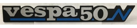 TARGHETTA SCRITTA PER COFANO LATERALE VESPA PK 50 N - PK50N