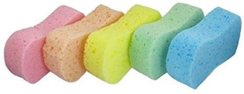 GBSTORE 5 Pcs Assorted Color Car Wash Sponge Set Bone Design Cleaning Polishing Foam Wear-resistant Clean Tools