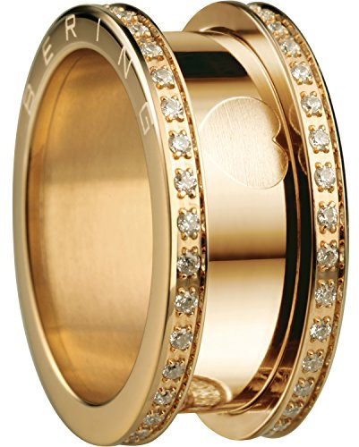 Bering Damen-Ring arctic symphony AußenRing Edelstahl Zirkonia weiß Gr. 62 (19.7) - 523-27-104