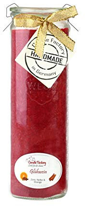 Candle Factory Big Jumbo Kerze rubin Glühwein Duft 306039