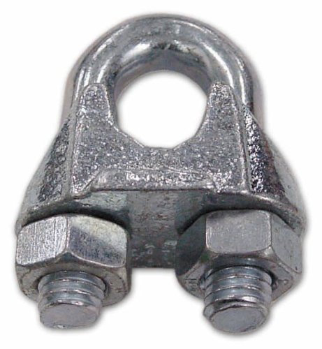Morsetto A Cavallotto Zincato Filetto 6 mm Ø interno 1/4 Conf. 100 pz
