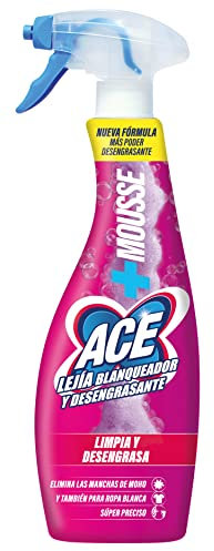 ACE Bleichmittel – Spray Mousse + Entfetter – Haus und Kleidung – 700 ml