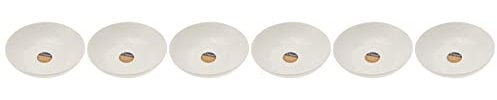 Tognana Victoria Lot de 6 Assiettes Creuses, Porcelaine, Blanc