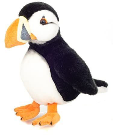 Teddy Hermann 94107 Papageientaucher 23 cm, Kuscheltier, Plüschtier mit recycelter Füllung, Sonderedition yaqu Pacha