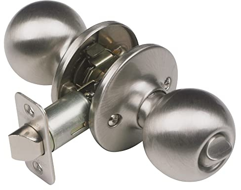 Design House Ball Privacy Door Knob, Satin Nickel