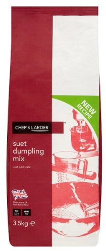Chef’s Larder Suet Dumpling Mix 3.5kg | Catering Dumpling Mix | Just Add Water | Light & Fluffy Dumplings | Ideal for Stews & Casseroles