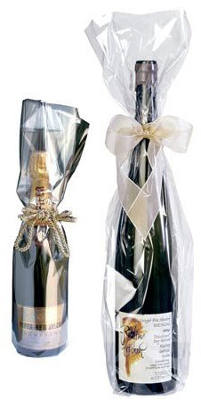 Flaschenbeutel Transparent Wein/Sekt; Maße: 180 x 500 mm; VE: 50