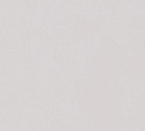Papier Peint Uni New Life A.S. Création Papier peint intissé 10.05 m x 0.53 m Gris Fabriqué en Allemagne 303257 3032-57