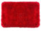 Spirella Badteppich Badematte Duschvorleger Mikrofaser Hochflor |flauschig | rutschhemmend | geeignet für Fußbodenheizung | 80x150 cm | Rot, Red, 80 x 150 cm
