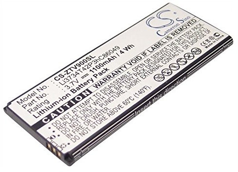 CS-ZTV900SL Akku 1100mAh Kompatibel mit [ZTE] G1315, N960S, Skate, Skate 3, 4, G1315, Tania, V960, für [Medion] Life P4310, MD98910, für [Base] Lutea 2, für [Orange] Monte Carlo, V96, für [MegaFo
